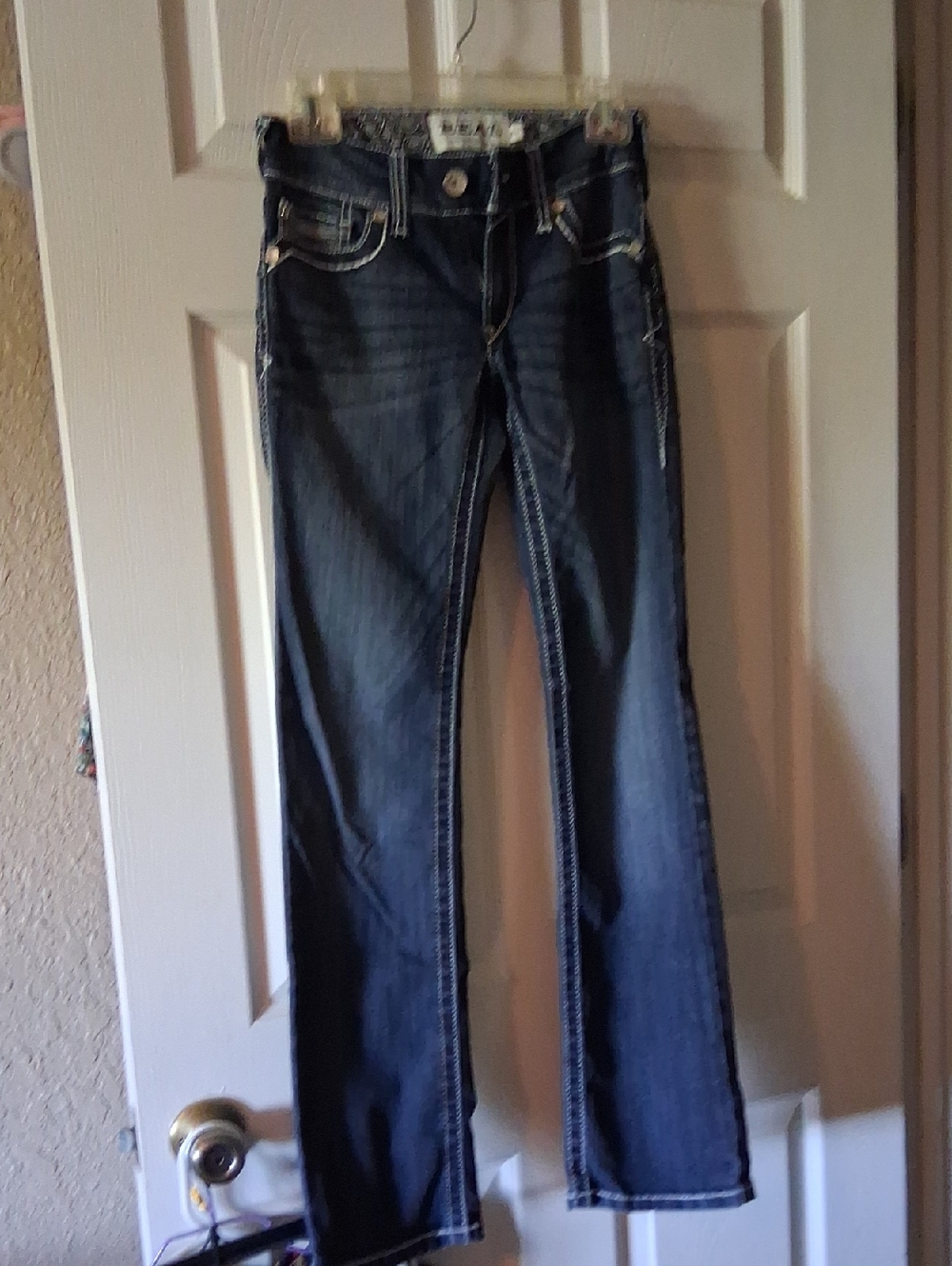 Ariat Dark Blue Flare Jeans with Contrast Stitching